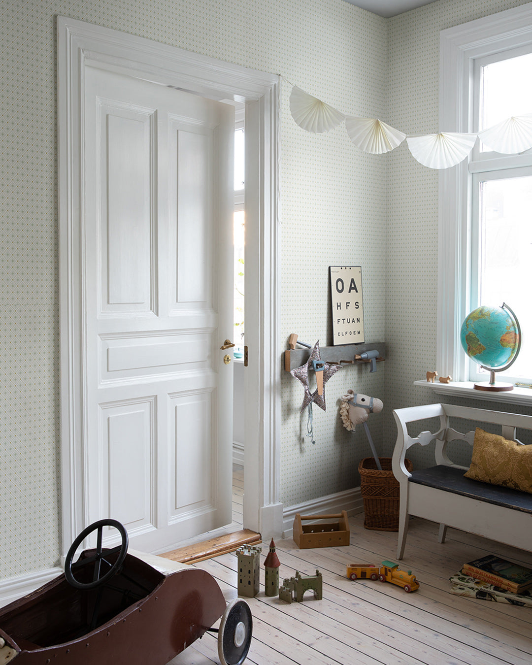 33025 - Skarhamn Wallpaper - Light Green - Midbec