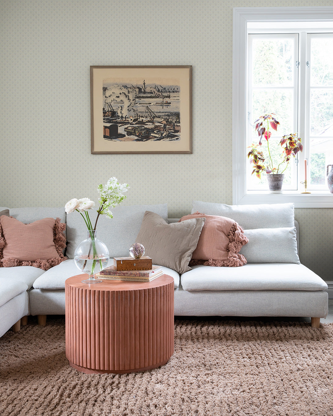 33026 - Lilja Wallpaper - Gray - Midbec