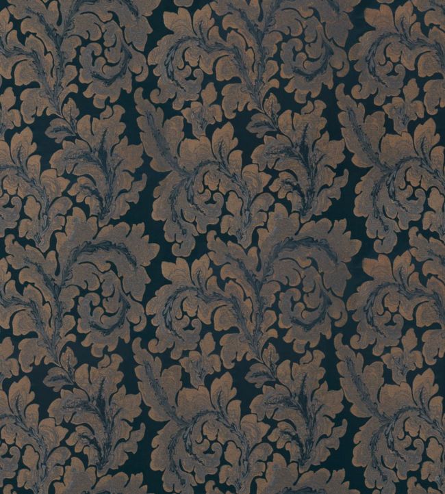 Acantha Silk Fabric - Blue - Zoffany