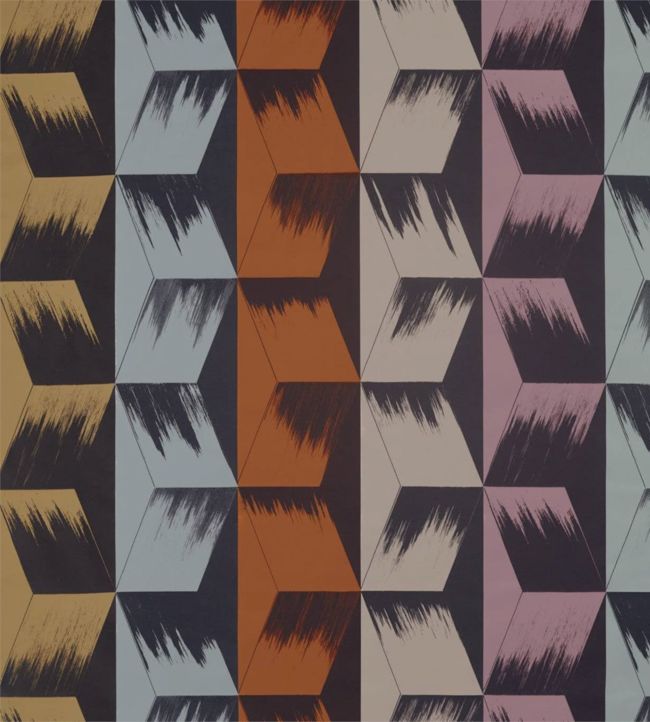 Rhombi Stripe Fabric - Multicolor - Zoffany