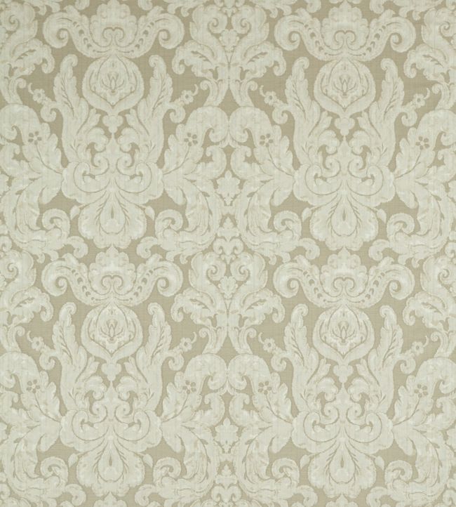 Brocatello Fabric - White - Zoffany