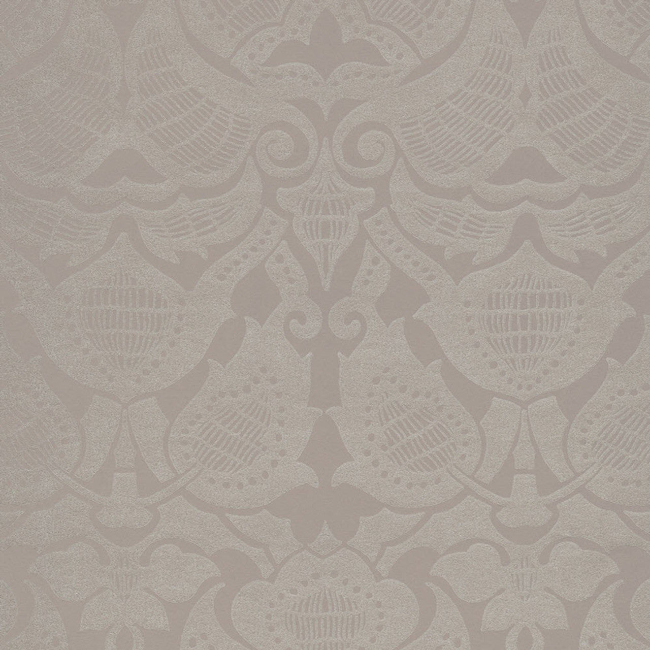 388773 - Lounge Damask Wallpaper - Taupe - Eijffinger
