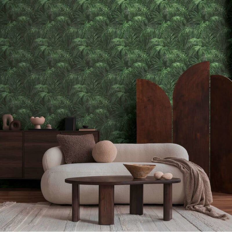 Palm Leaf Motif Wallpaper