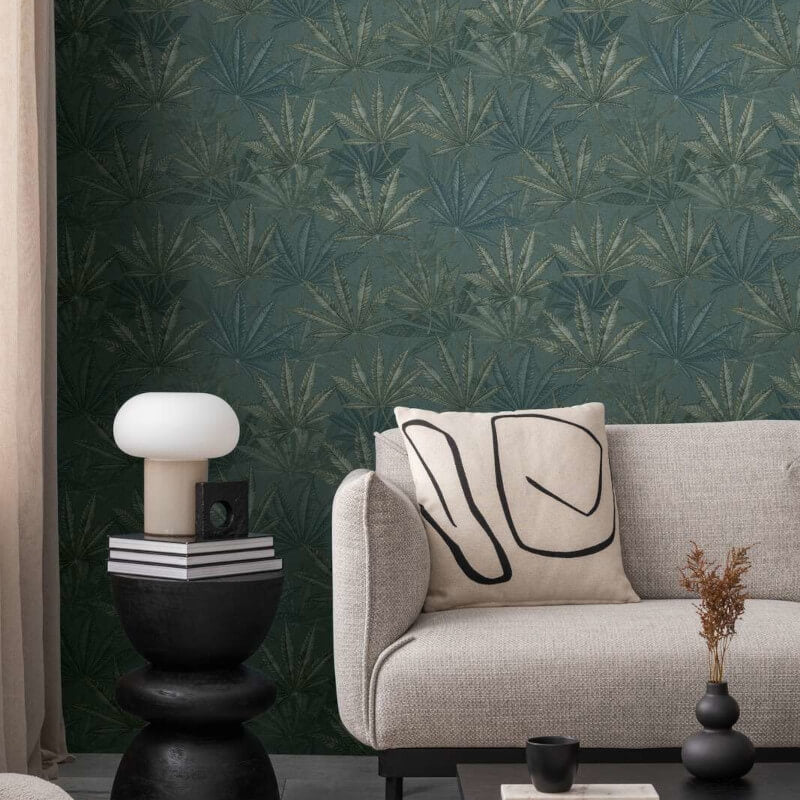 Layered Palm Leaves Wallpaper