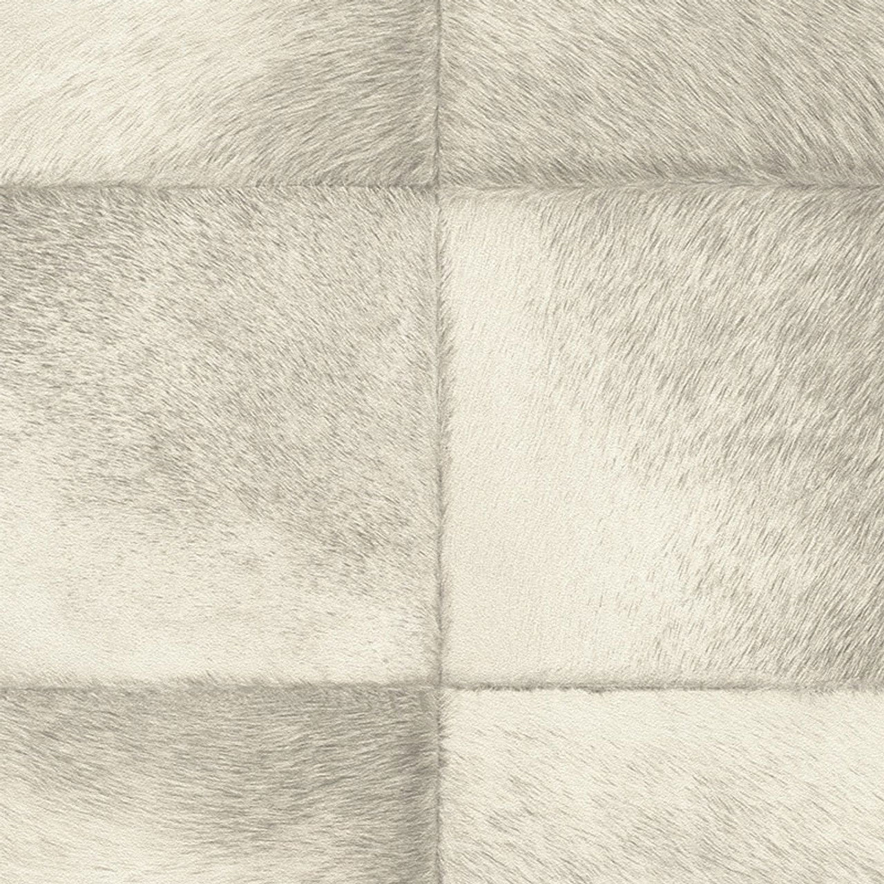 425901 - Faux Reindeer Fur Tile Panel Club Wallpaper - Beige - Rasch