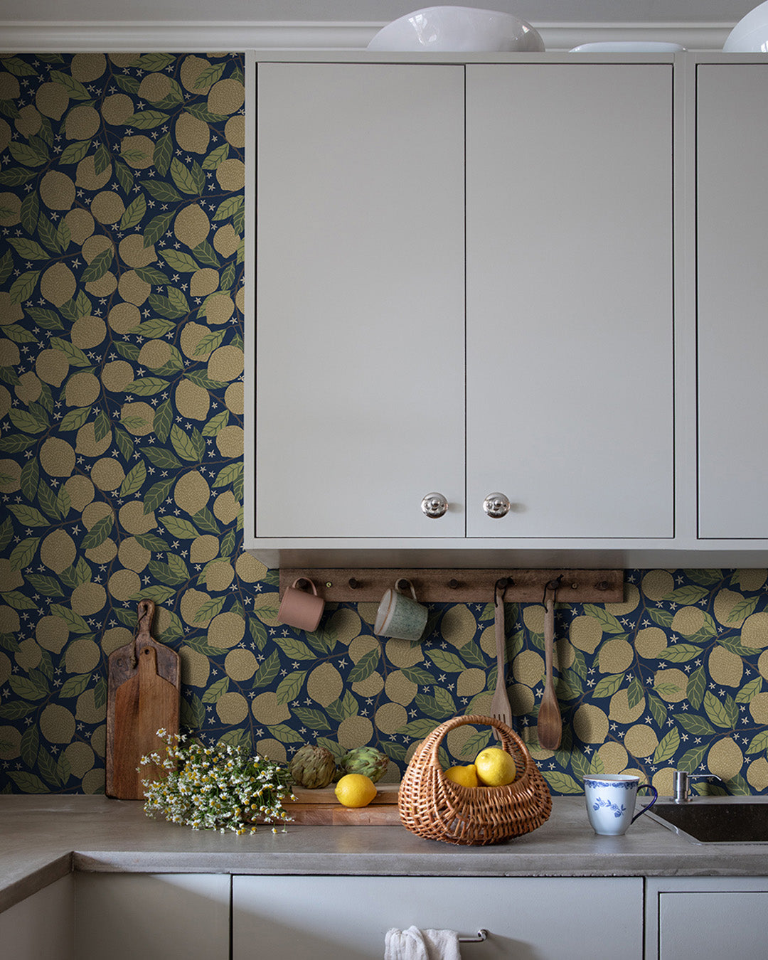 44118 - Lemona Wallpaper - Blue - Midbec