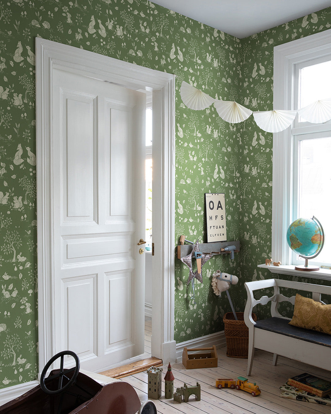 44131 - Ivar Wallpaper - Green - Midbec