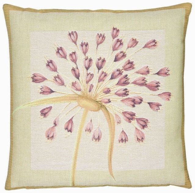 Agapanthus Violet Tapestry Cushion with Feather Filler