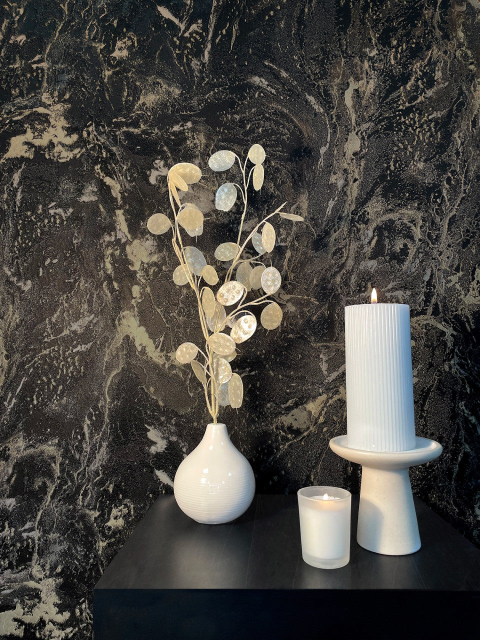 534481 - Sienna Marble Wallpaper - Black - Rasch
