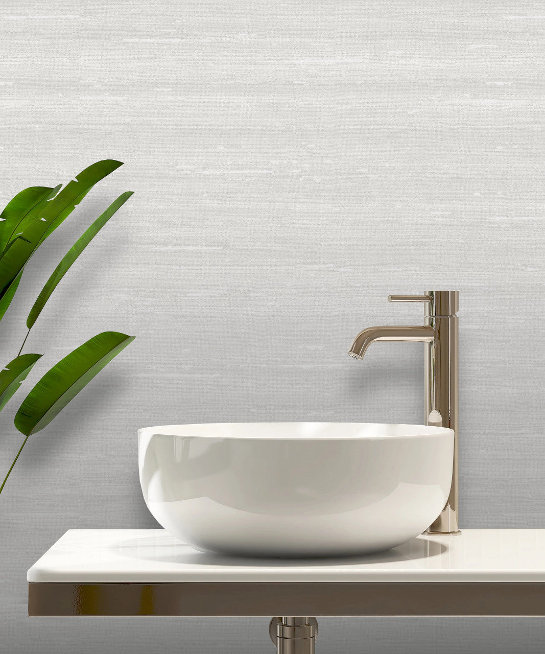 539691 - Paradise Silk Vasari Wallpaper - Pale Grey - Rasch