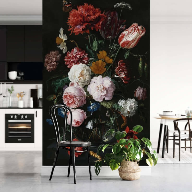 Wall-art De Heem Vase of Flowers Wall Mural