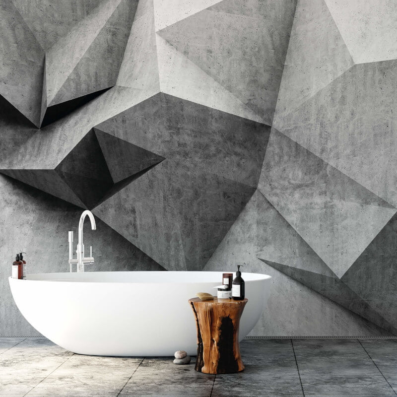 Wall-art 3D Concrete Wall Mural
