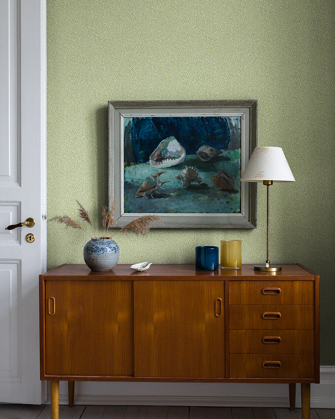 55001 - Anna Wallpaper - Light Green - Midbec