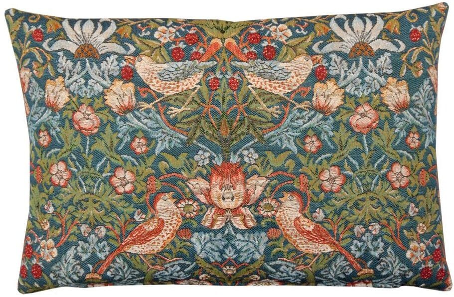 Strawberry Thief Tapestry Cushion with Feather Filler