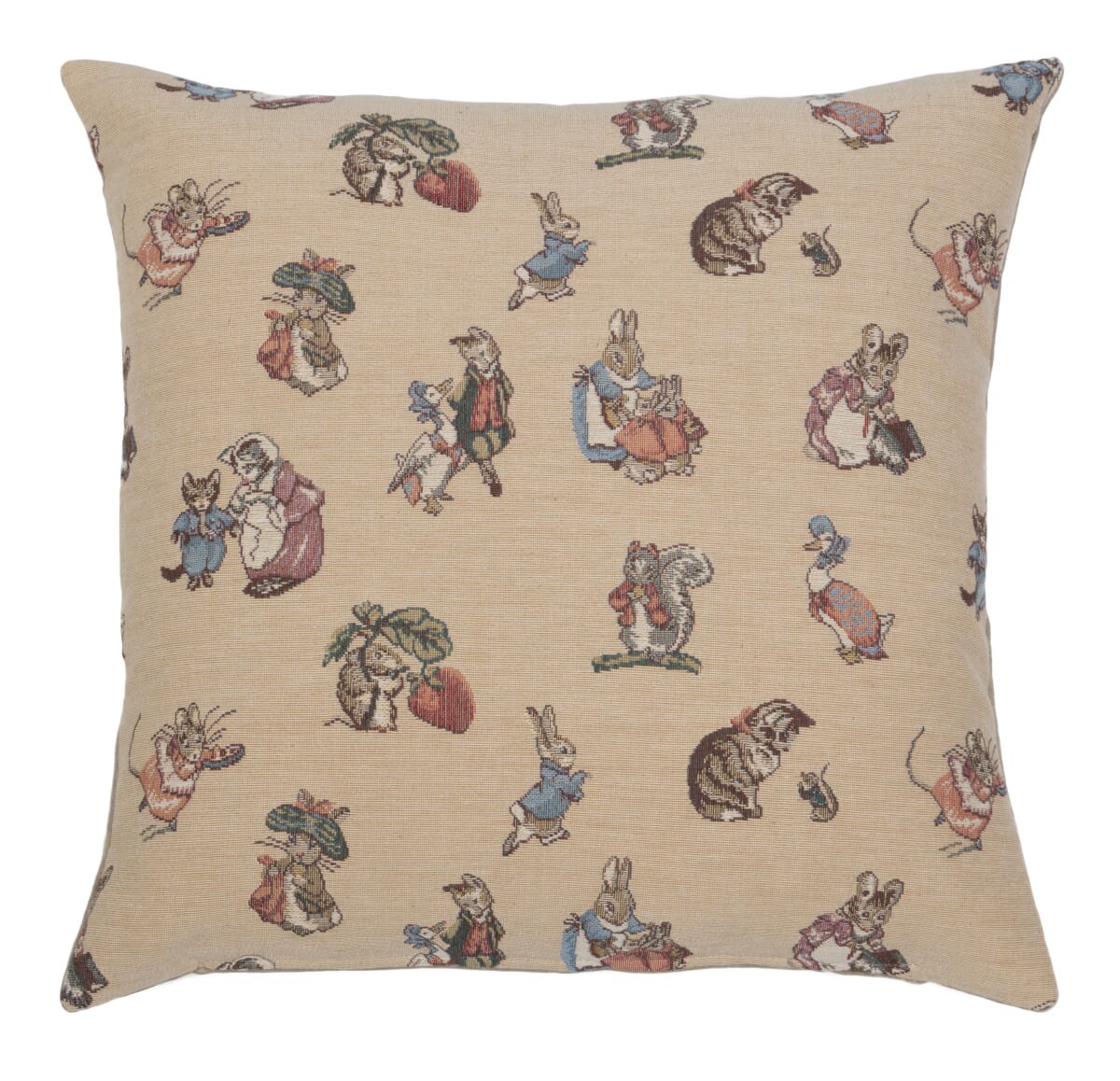 Peter Rabbit & Friends Tapestry Cushion with Feather Filler