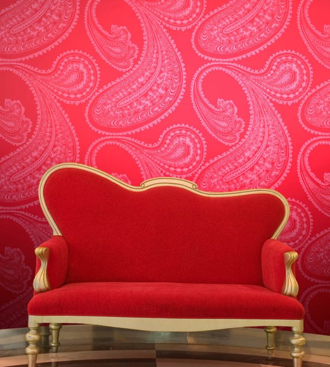 Rajapur Wallpaper - Seafoam on Olive - 66/5034