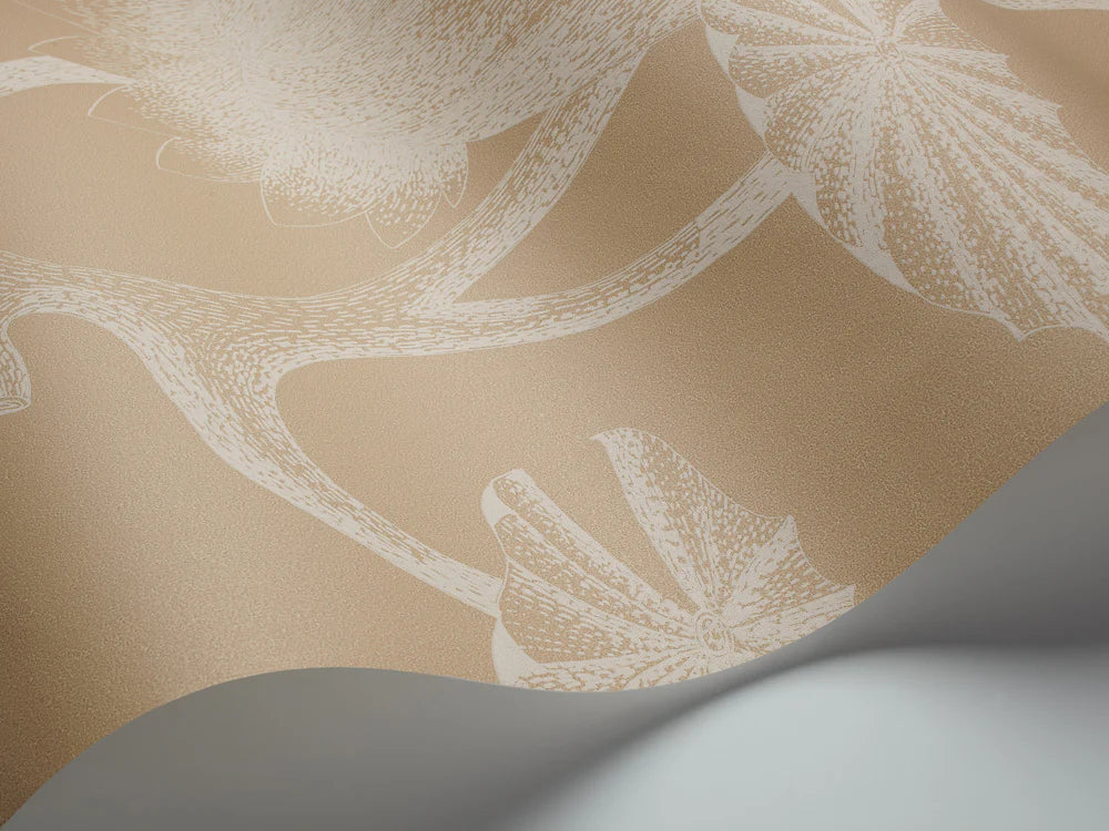 Lily Wallpaper - Parchment on Sand - 69/3113