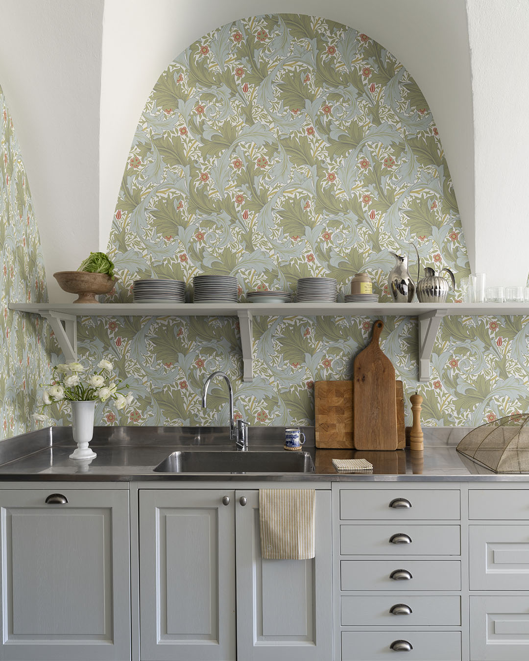 82012 - Granville Wallpaper - Green / Blue / Orange - Midbec