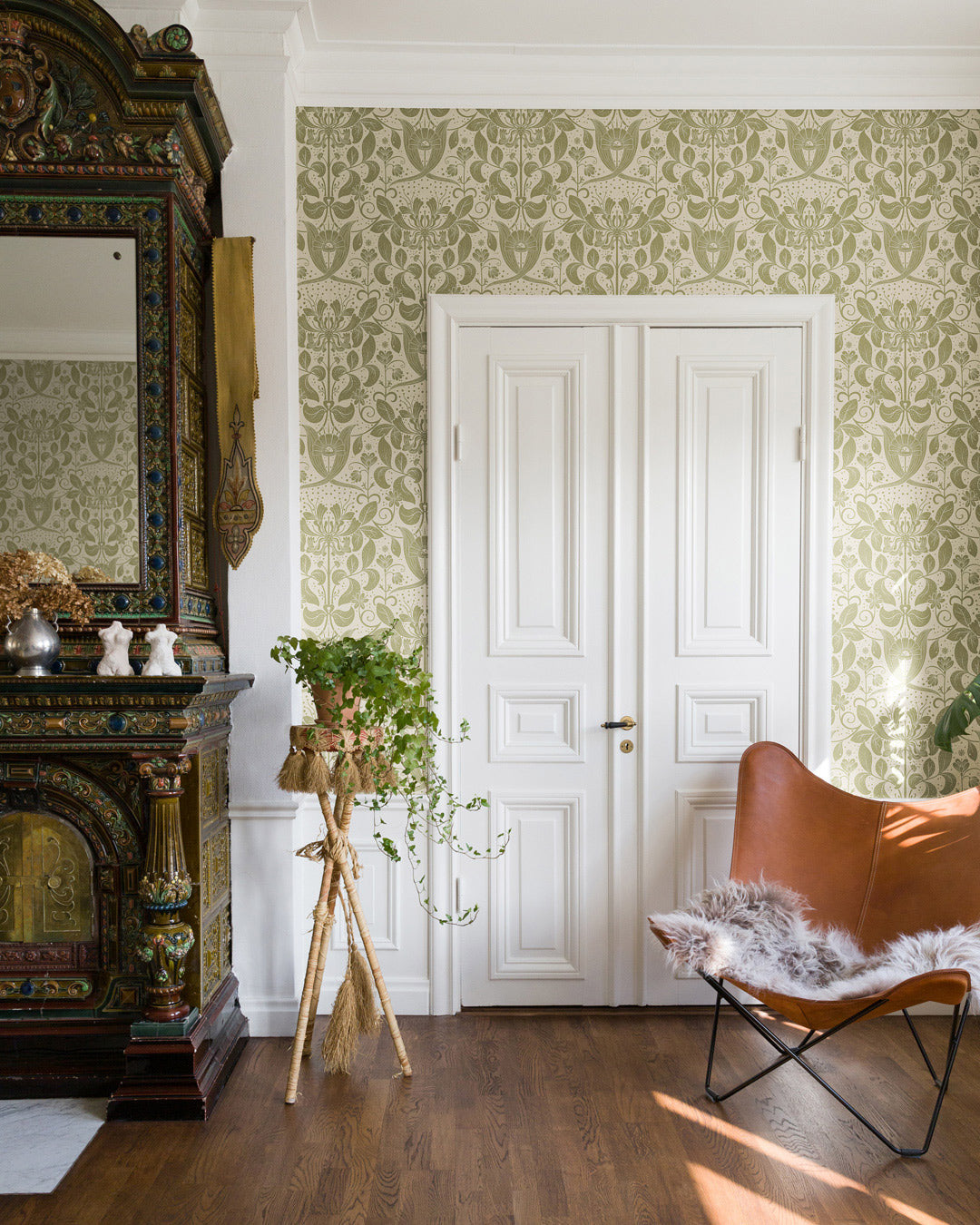 83127 - Berit Wallpaper - Beige - Midbec