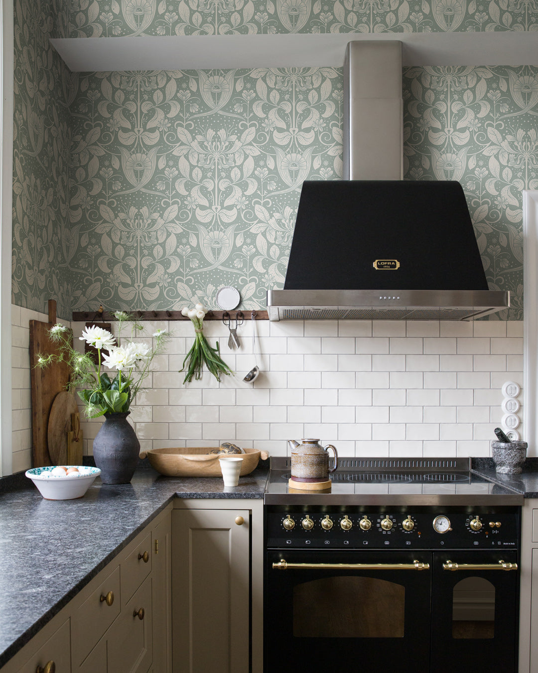 83129 - Berit Wallpaper - Blue - Midbec