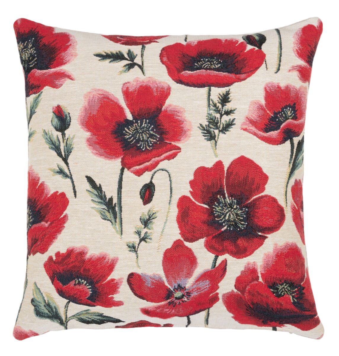 Poppyfields Tapestry Cushion with Feather Filler