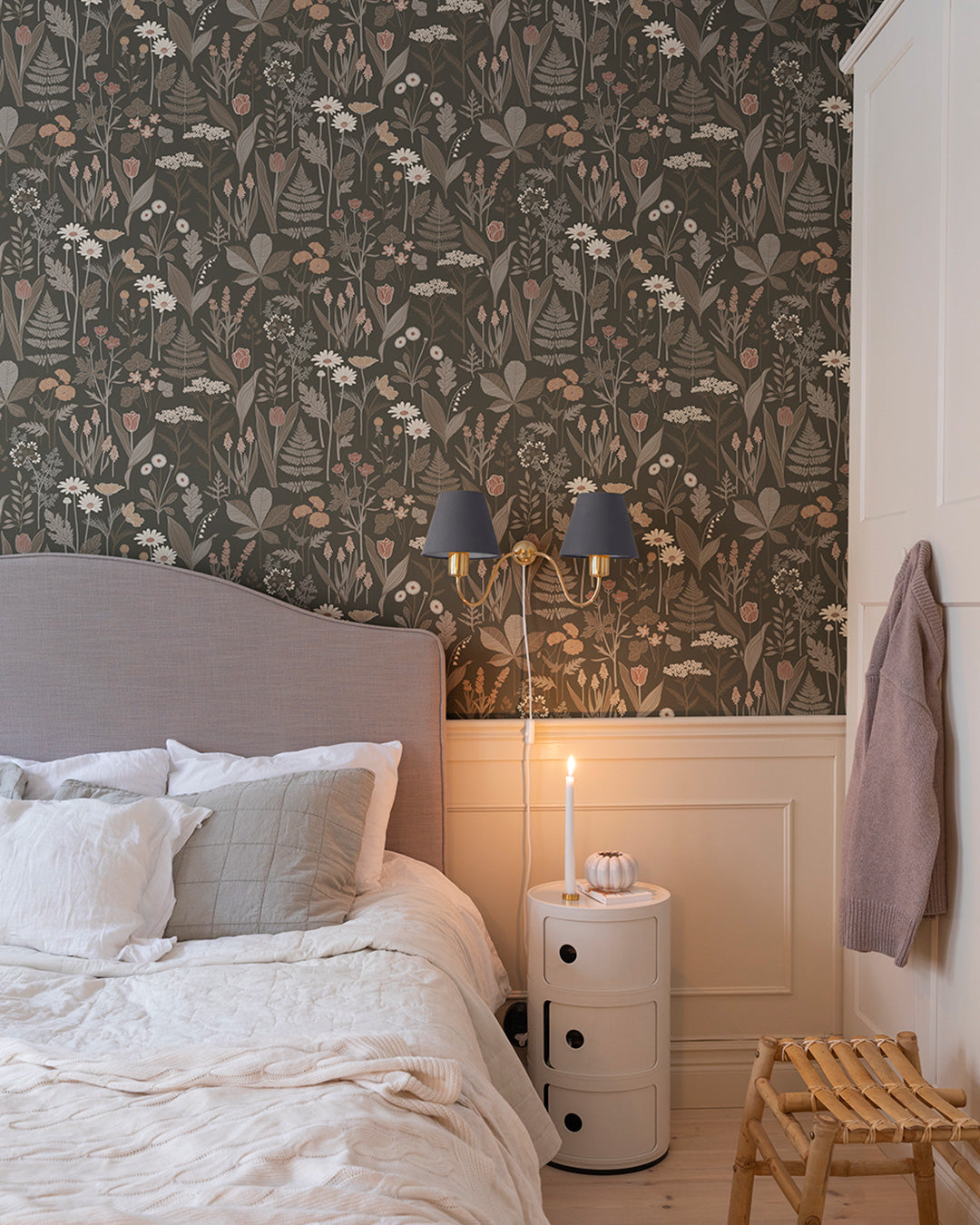 92105 - Elsa Wallpaper - Brown - Midbec