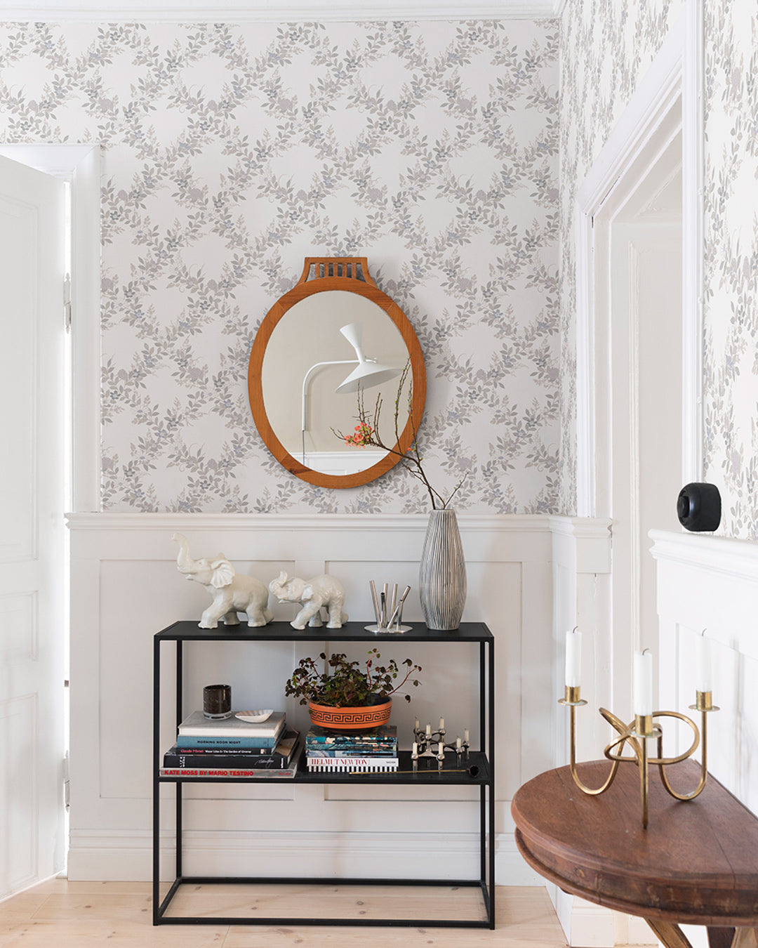 92108 - Margareta Wallpaper - Gray & Beige - Midbec