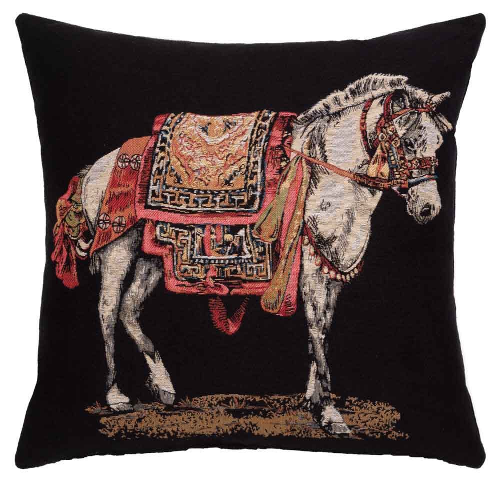 Himalayan Horse Regular Cushion with Feather Filler