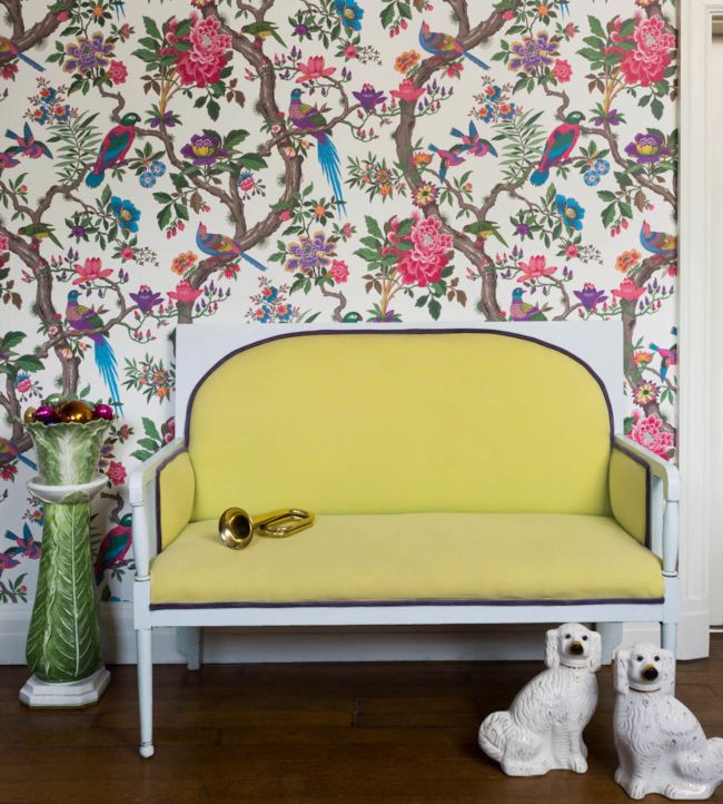 Fontainebleau Wallpaper - Multi on Parchment - 99/12050