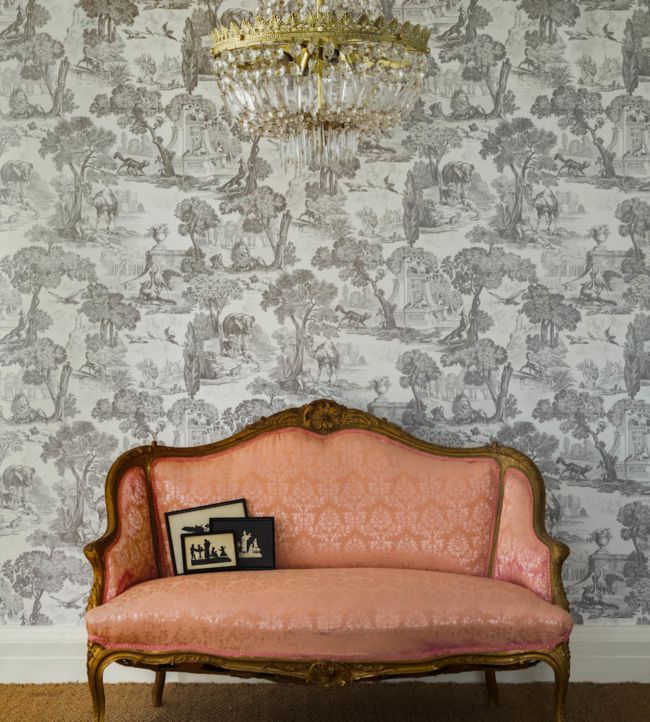 Versailles Wallpaper - Coral on Stone - 99/15060
