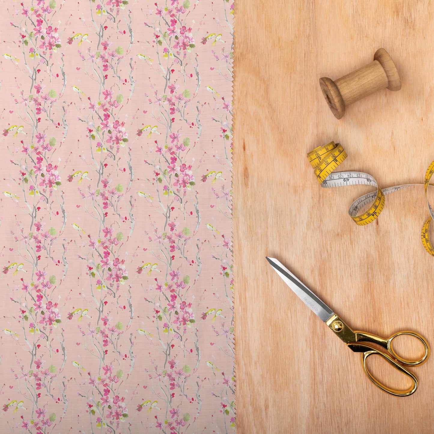 Armathwaite Blossom Primrose Lomond Pima Lawn Cotton - Dress Fabric