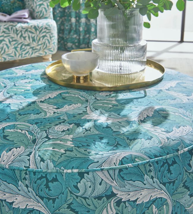 Acanthus Fabric - Denim - F1681/01 - Clarke & Clarke