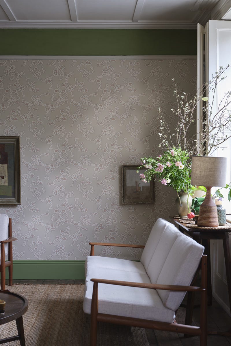 Adelaide Wallpaper - Setting Plaster - 6301 - Farrow & Ball