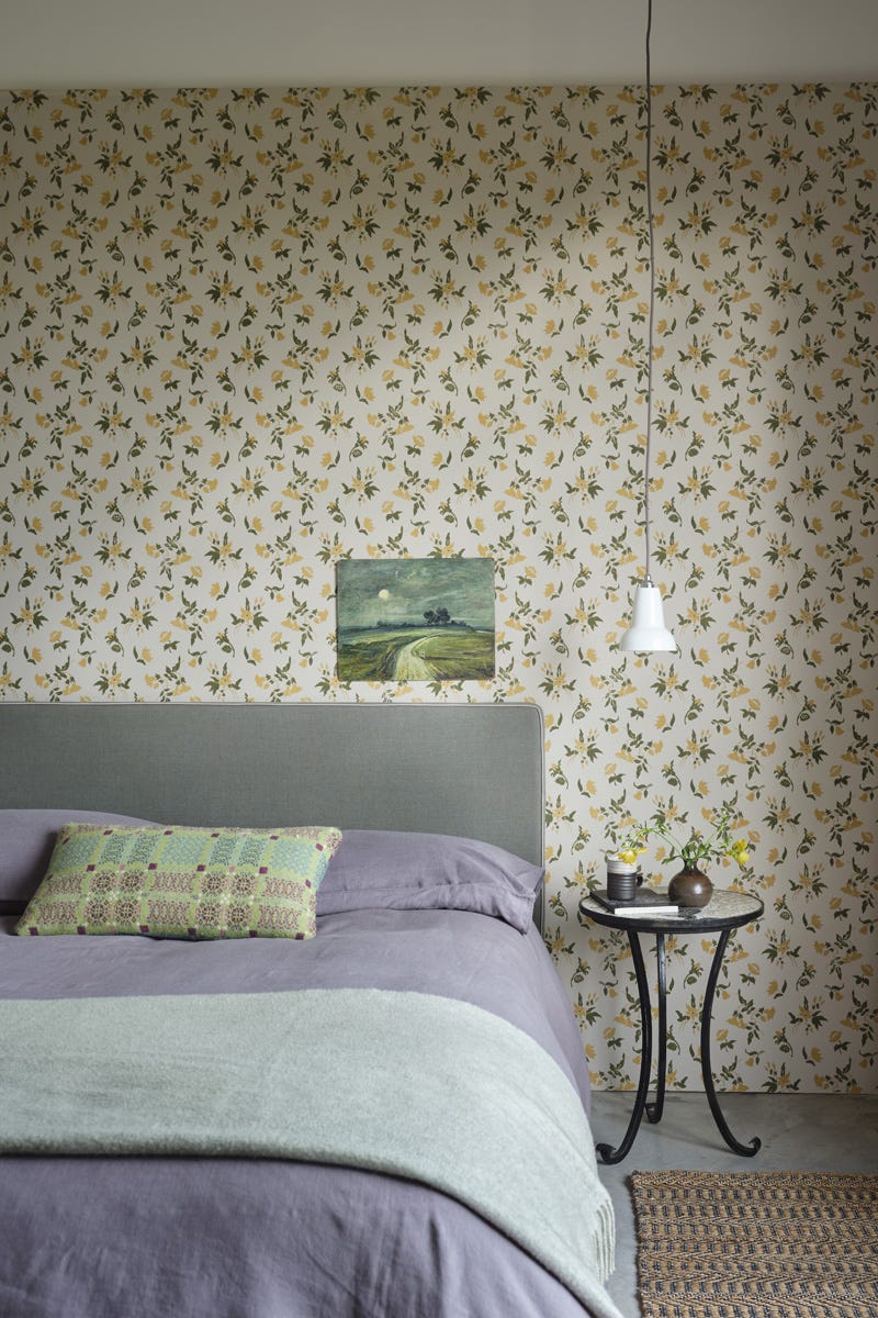 Auguste Wallpaper - India Yellow - 6504 - Farrow & Ball
