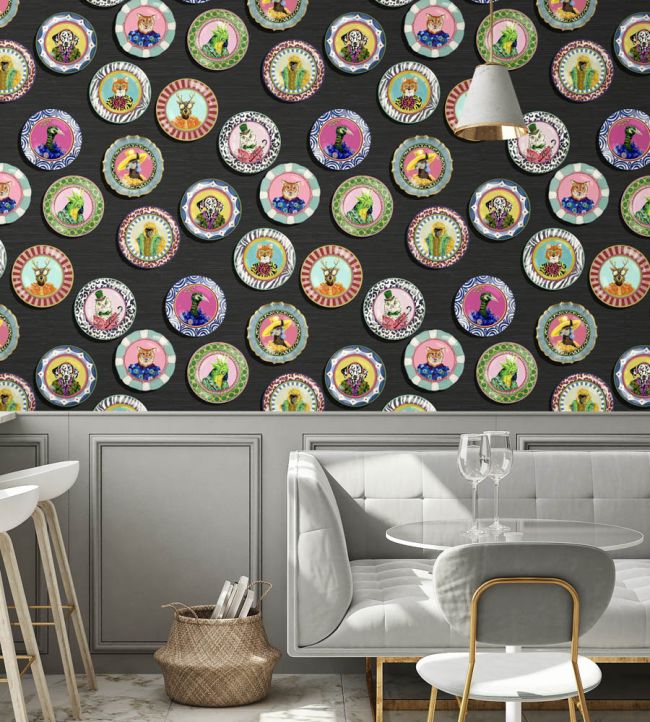 BMPP004-03D - Fine China Wallpaper - Charcoal - Brand McKenzie