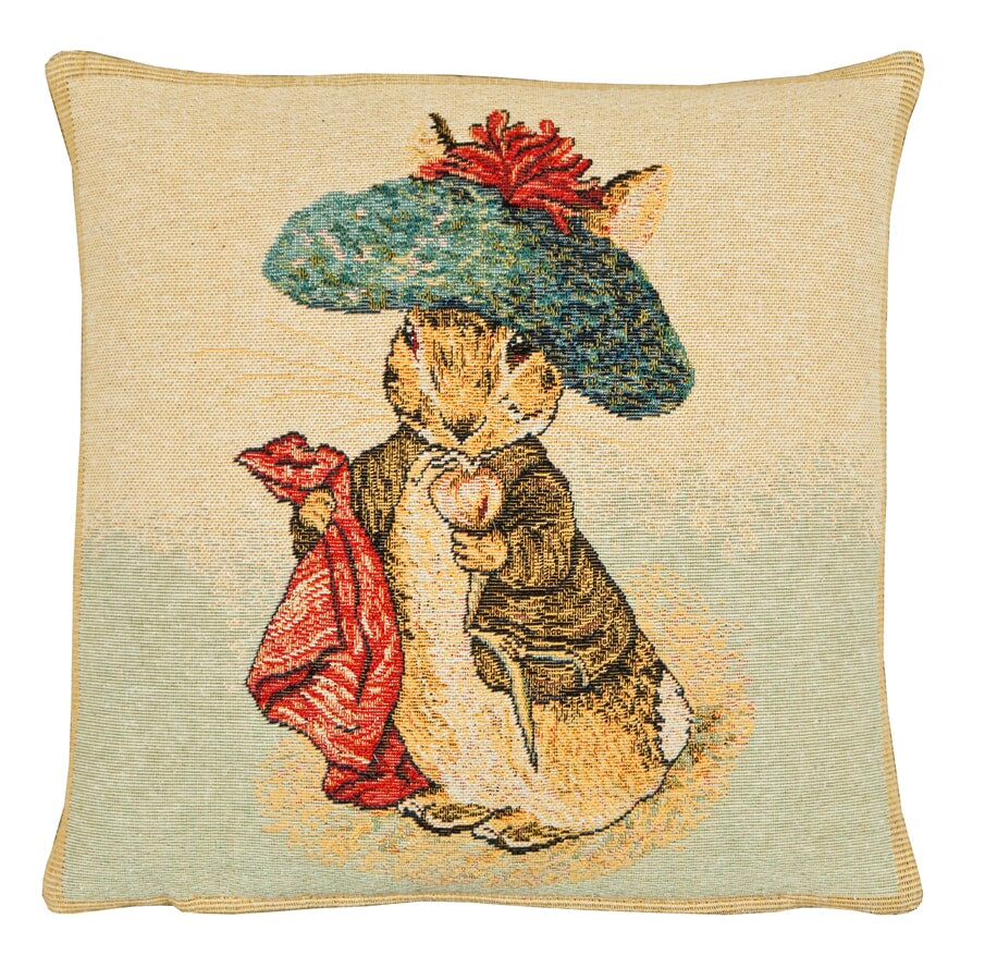 Benjamin Bunny Tapestry Cushion with Feather Filler