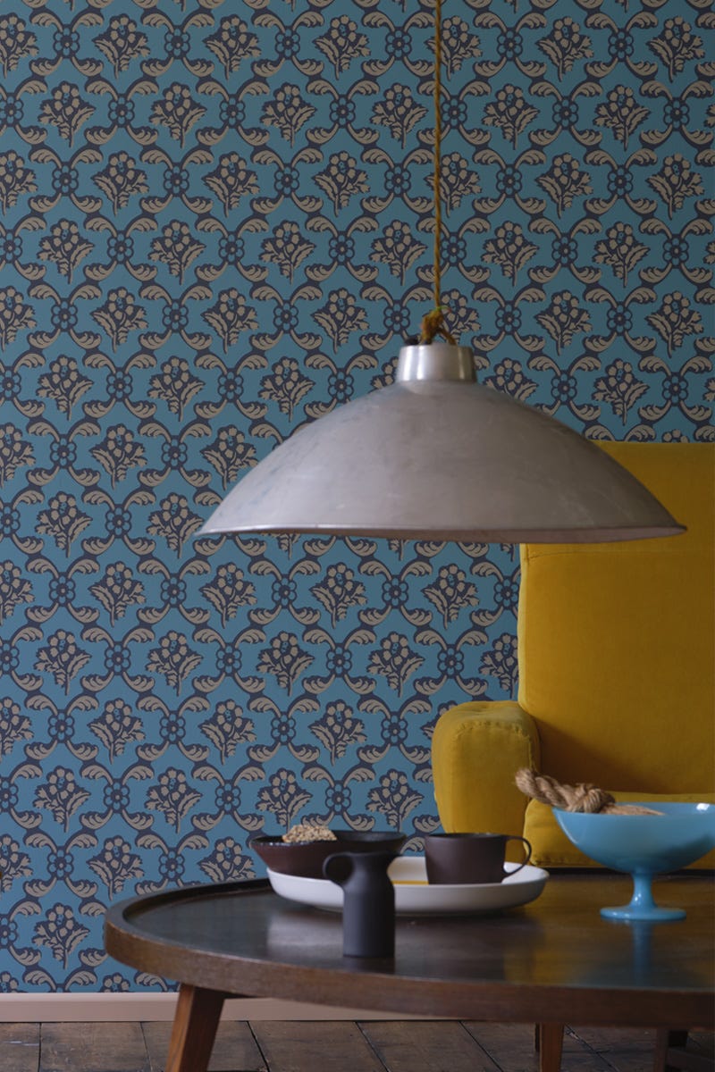 Barace Wallpaper - Wine Dark - 6605 - Farrow & Ball