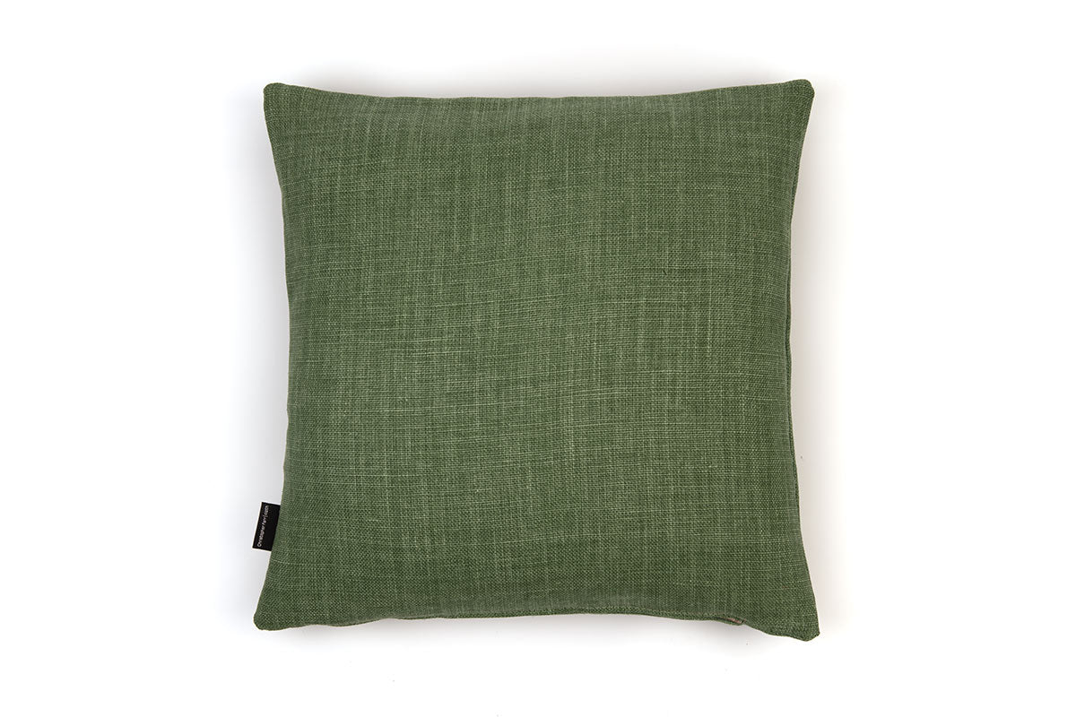 A Pair of Alice Kettle Orange & Yellow Tiger Flower Back Cushions