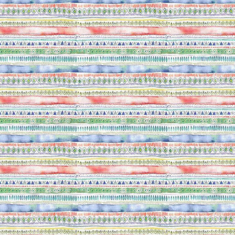 Carnival Stripe Primary Fabric