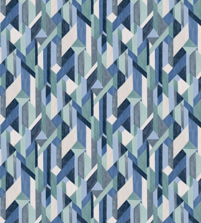 Ricochet Fabric - Blue