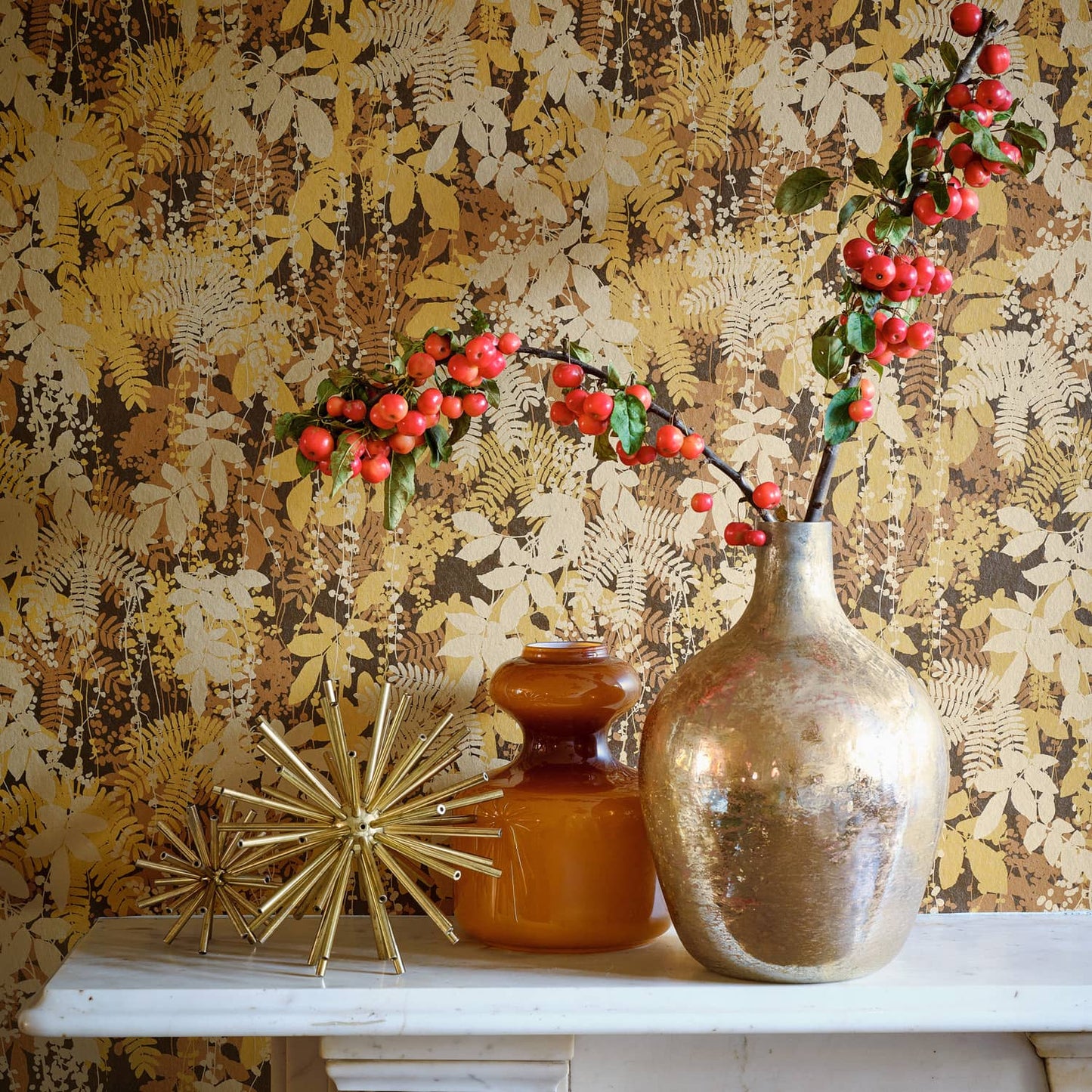 Canopy Wallpaper - Antique Gold - Clarissa Hulse