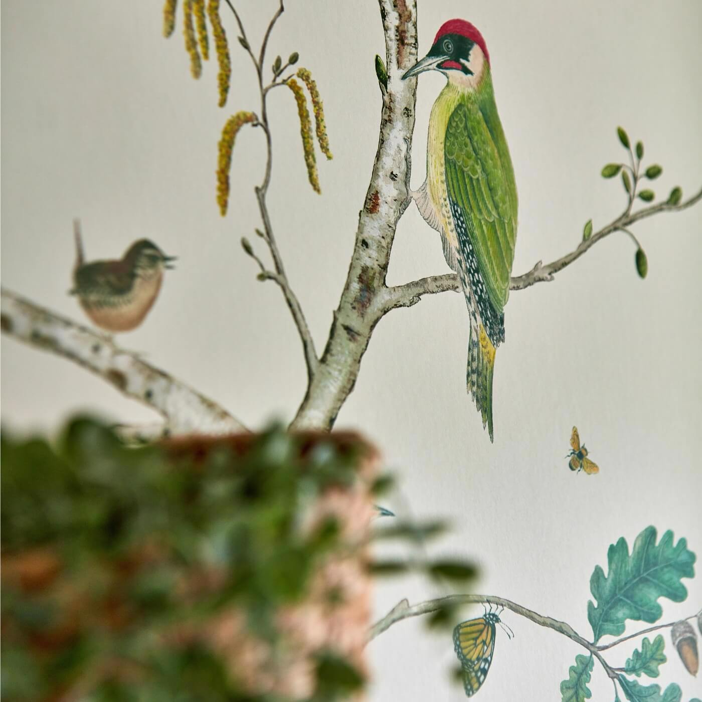 Woodland Chorus Wallpaper - Charcoal - DABW217231