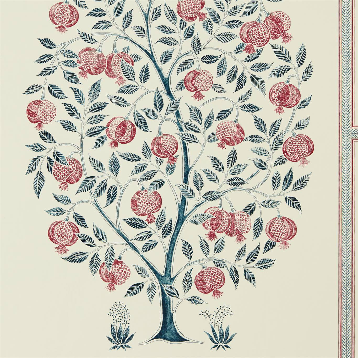 Anaar Tree Wallpaper - Annato/Blueberry - DCPW216790