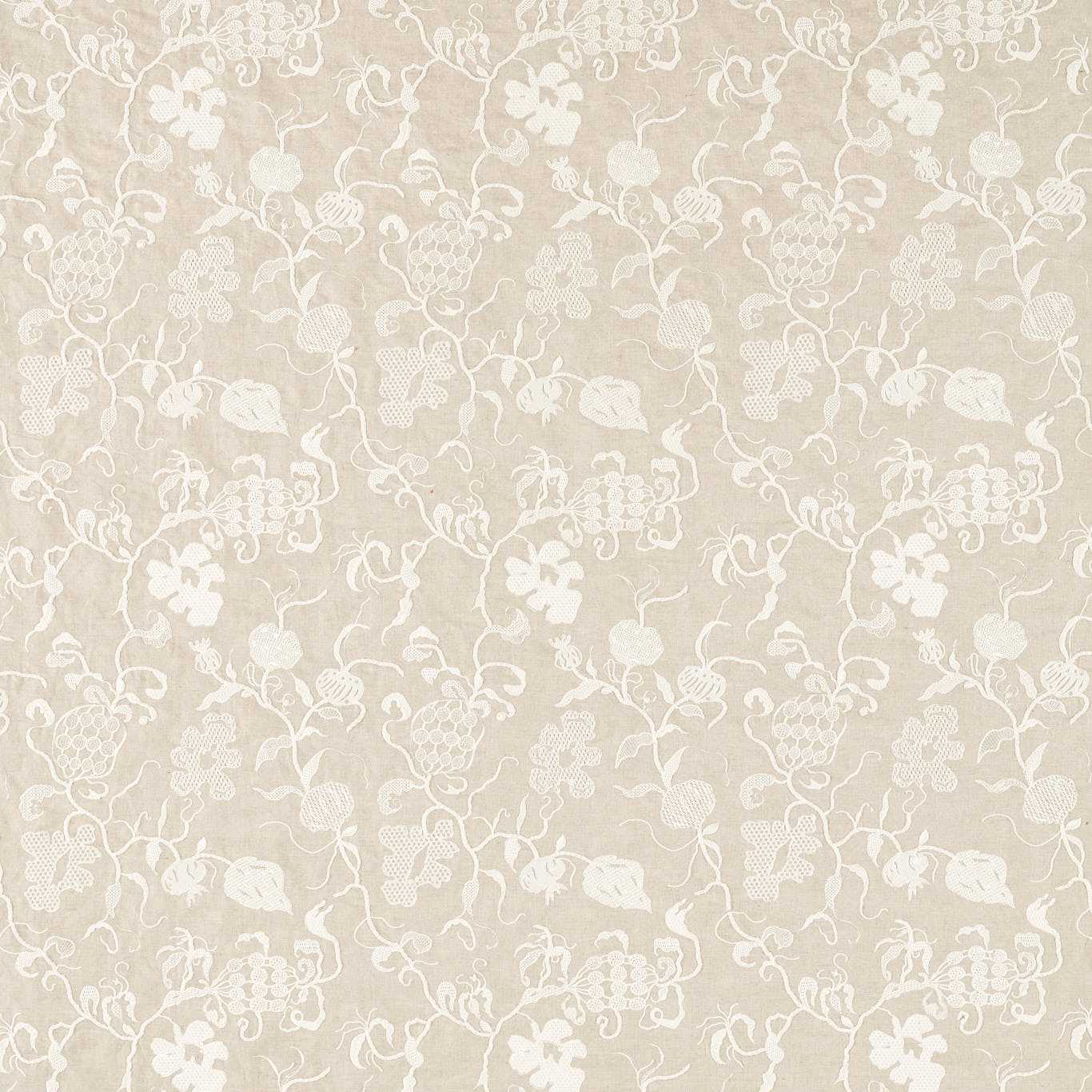 Mydsommer Pickings Linen/Chalk Fabric - Sand - Sanderson