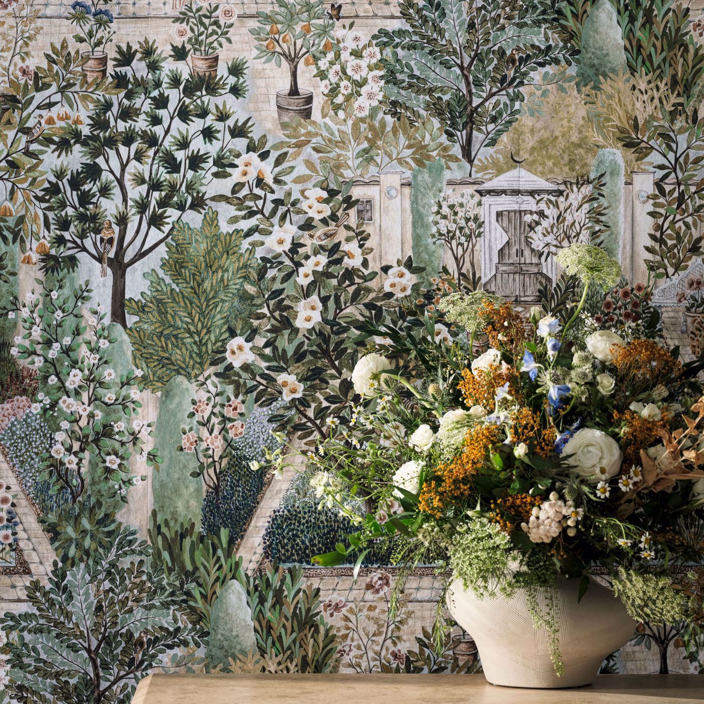 Carpet Garden Wallpaper - Sanctuary - DHIP217519