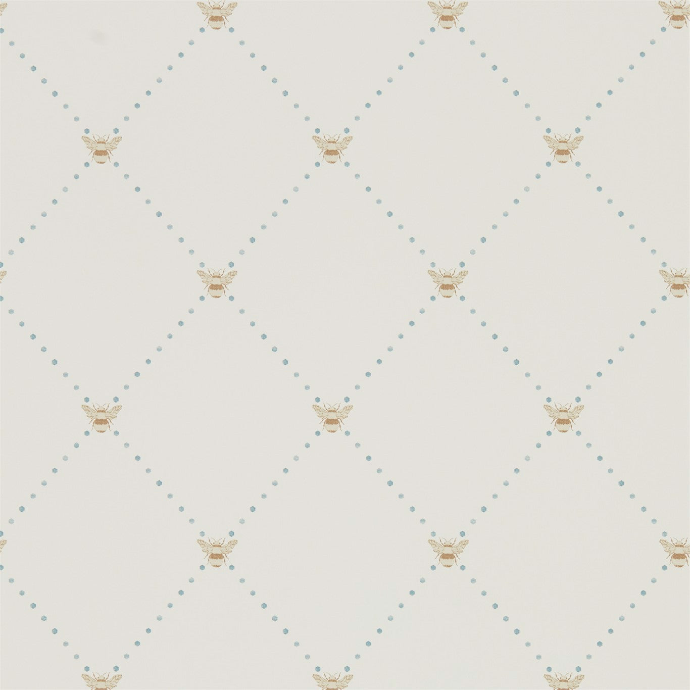 Nectar Wallpaper - Copper/Denim - DHPO216357