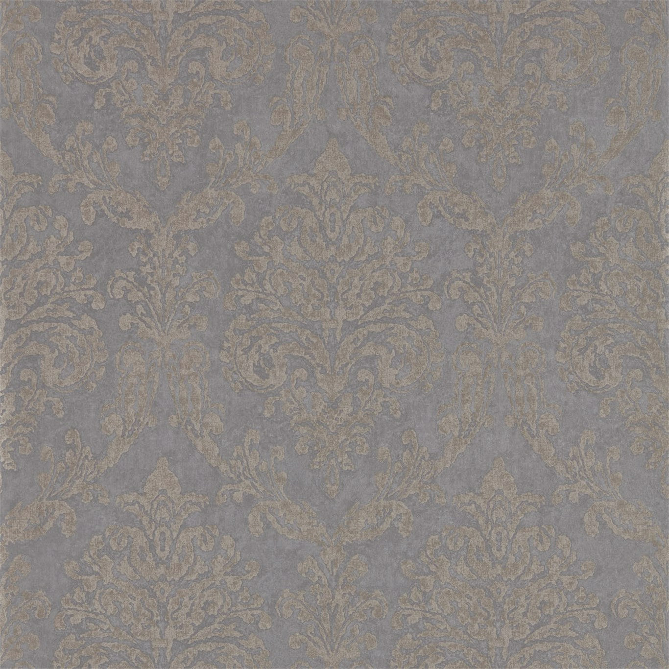 Riverside Damask Wallpaper - Mole/Copper - DWAP216290