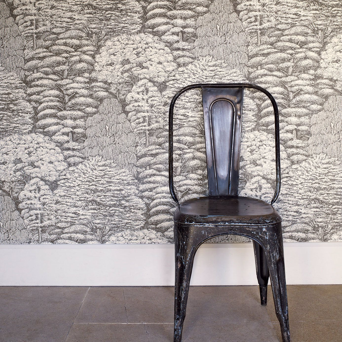Woodland Toile Wallpaper - Ivory/Neutral - DWOW215717