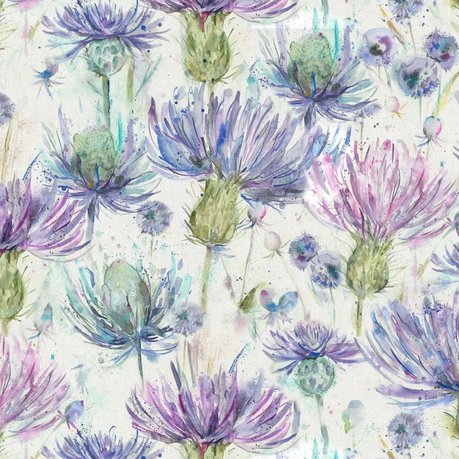 Eilean Donan Thistle Linen Fabric