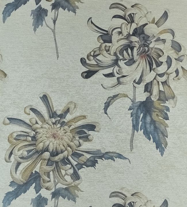 Evelyn Wallpaper - Tigers Eye/Bluestone - ZTOT312735 - Zoffany